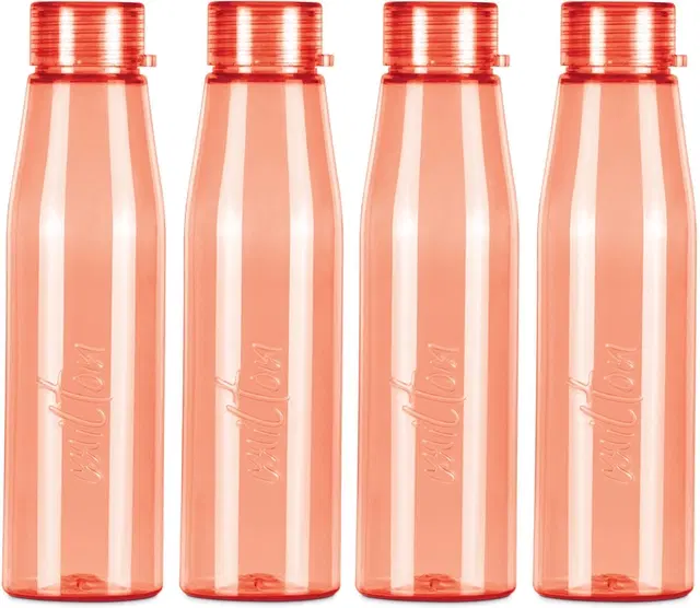 Milton Plastic Water Bottles, Pack of 4, Red, 946 ml