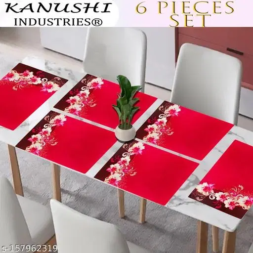 KANUSHI Industries® PVC Plats Mats for Dining Table( DINING-MATS-M-23-06)…