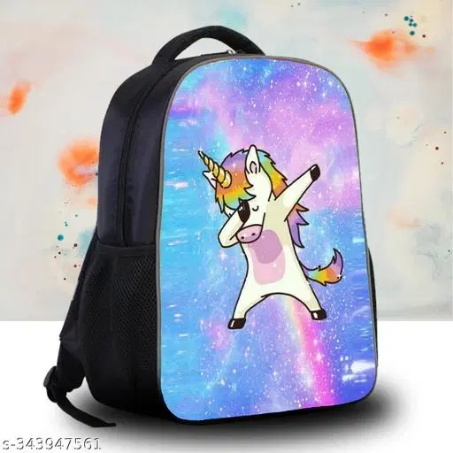 Canvas Backpack Bag, Multicolor