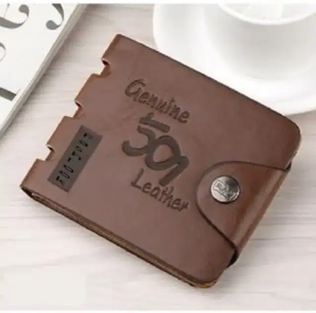 Artificial Leather Wallet for Men (Brown)