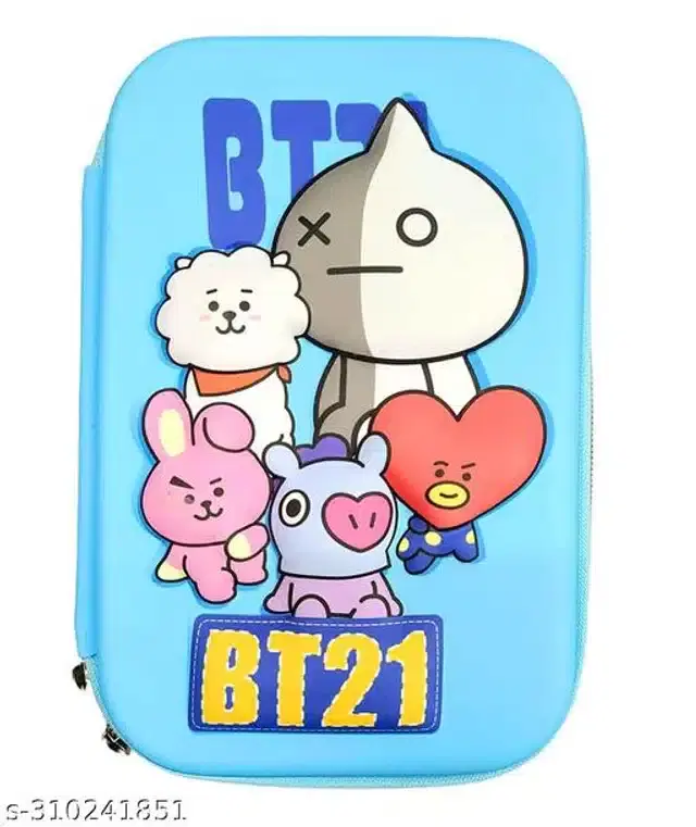 Cartoon Theme Pencil Case, Blue