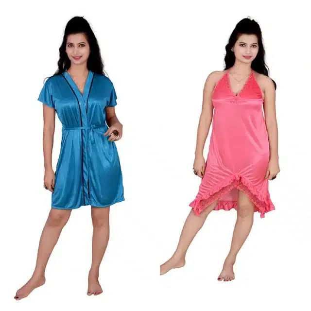 Babydoll for Women, Pack of 2 (Multicolor, Free Size)