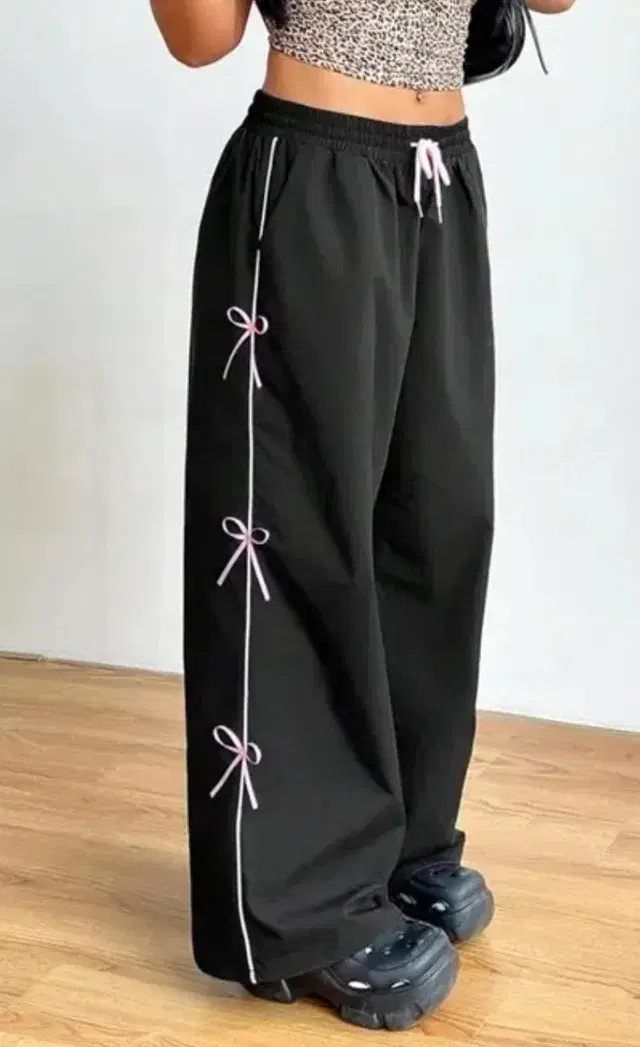 Loose Fit Solid Trackpants for Women (Black, 28)