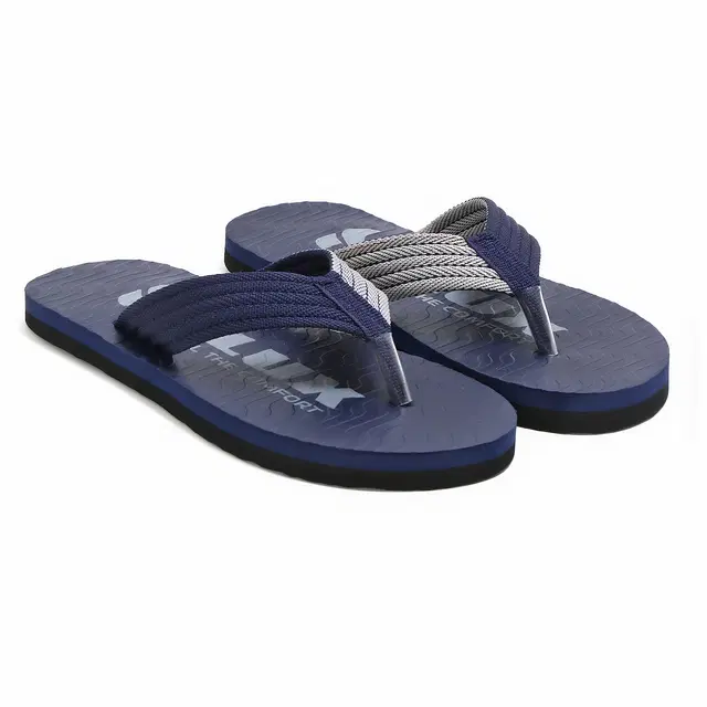 Solid Flip-flops for Men (Grey, 6)
