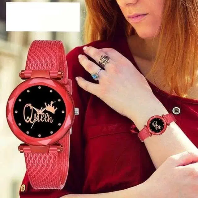 Analog Watch For Womens (Red) (WS-144)