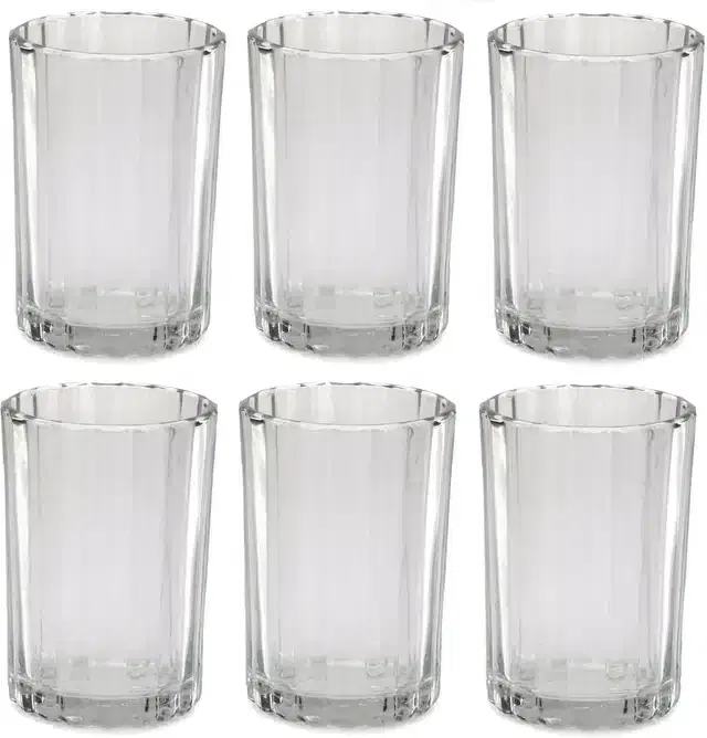 Liquor cum Cocktail Glasses, Transparent, 200 ml, Pack of 6