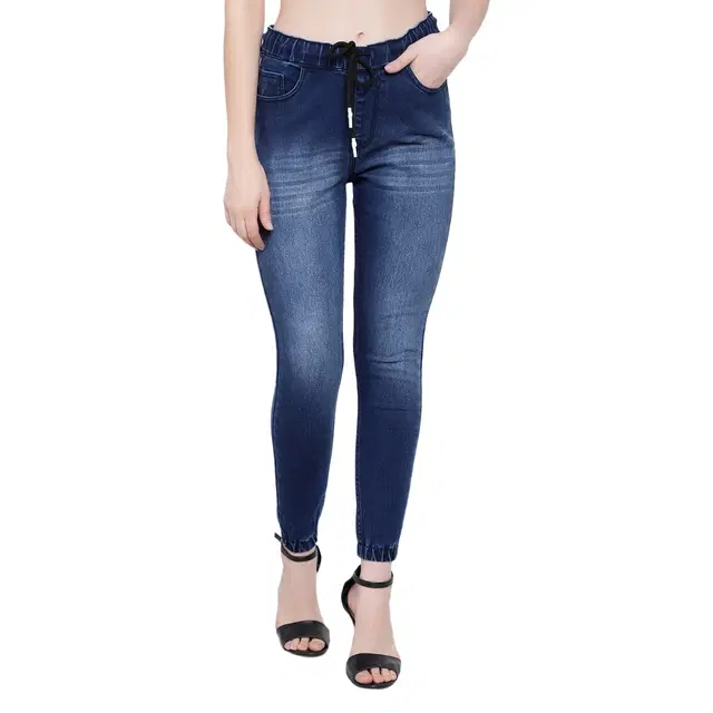 Cotton Blend Jeans for Women, Blue (34)