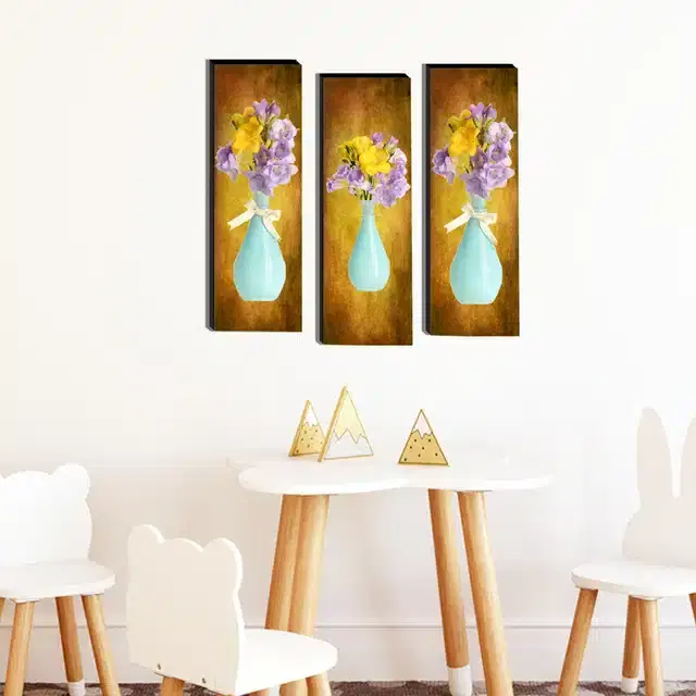 Wooden Wall Paintings, Set of 1, Multicolor, 18x15 Inches