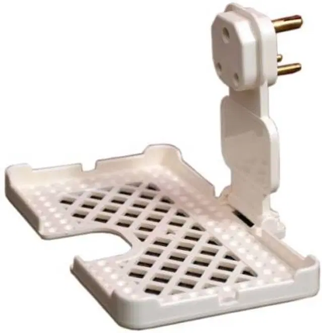 Plastic Wall Mobile Charging Holder, White