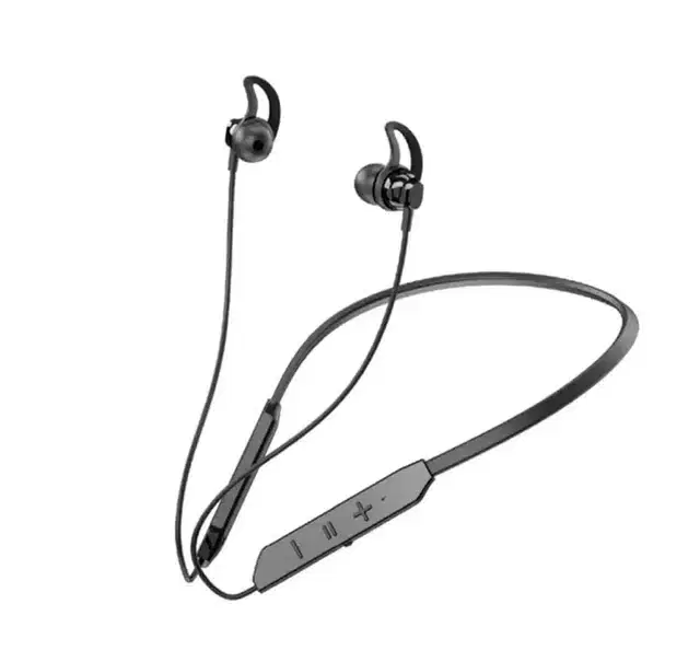 Wireless Sports Neckband with Call Vibration, Black, In the Ear