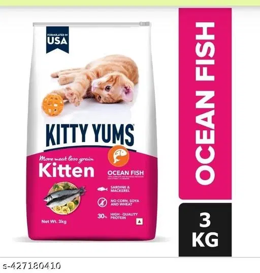 Kitty Yums Kitten Ocean Fish Cat Food, 3 kg