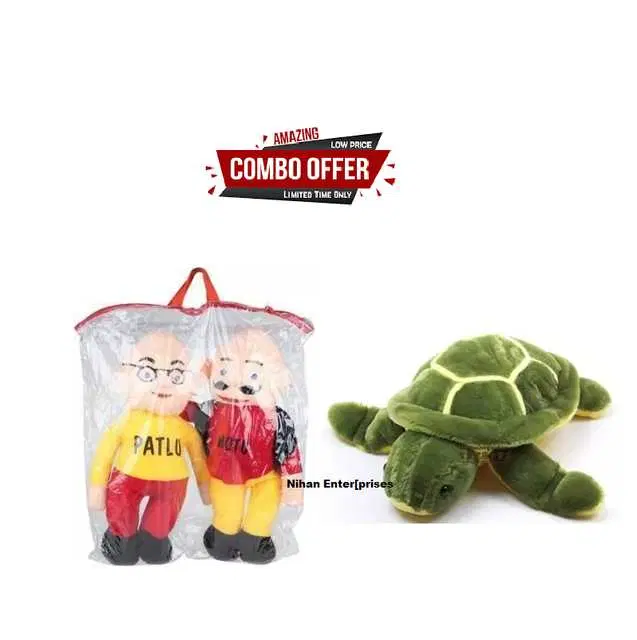 Nihan Gift Gallery Soft Toys combo for Birthday Gift for Kids, Multicolor, Pack Of 2, NG-64