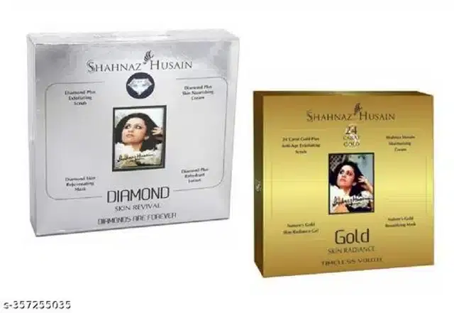 Shahnaz Husain Diamond with Gold Facial Kit, Set of 2
