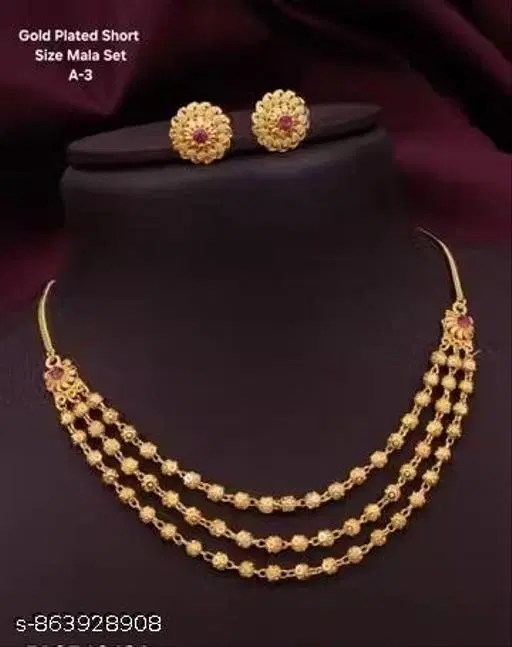 Jewellery Set for Women (Gold, Free Size)