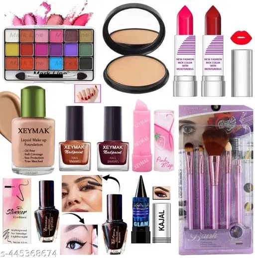 Face Makeup Combo, Multicolor, Set of 1