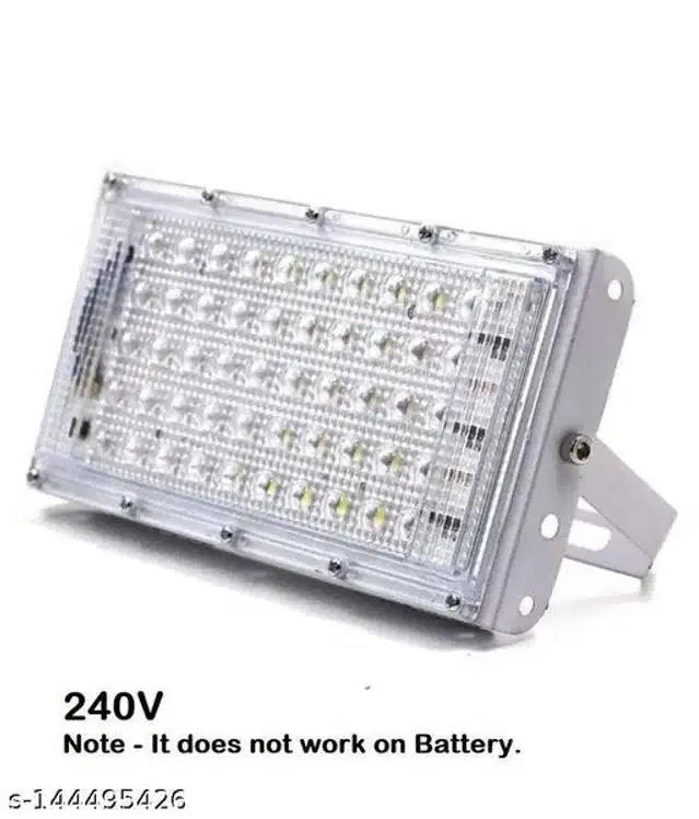 Brick LED Flood Light, White, 50 W