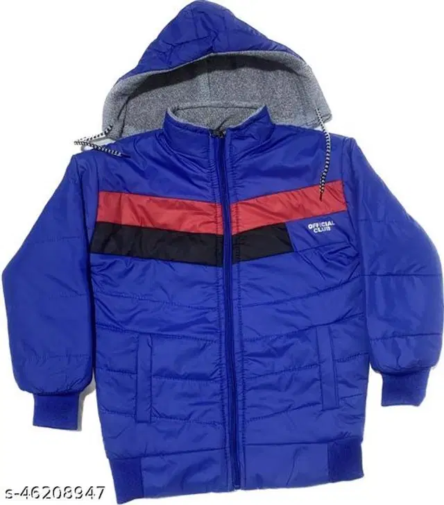 Polyester Jacket for Boys (Royal Blue, 0-6 Months)