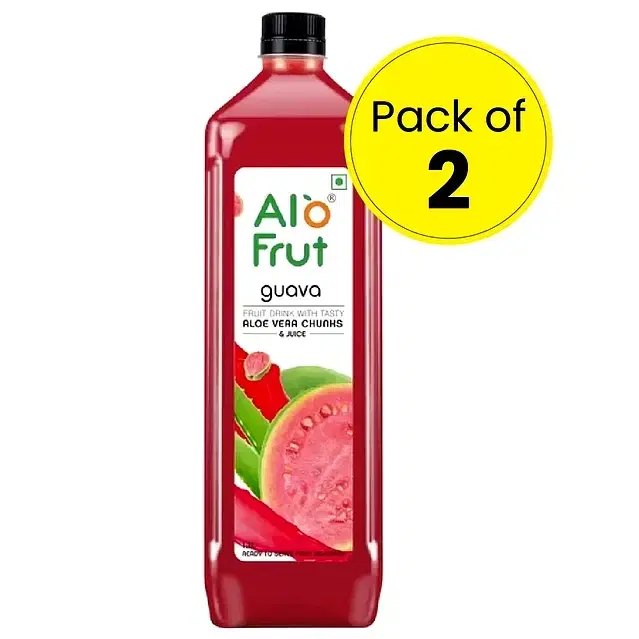 Alo Frut Guava juice 2X1100 ml (Pack Of 2)