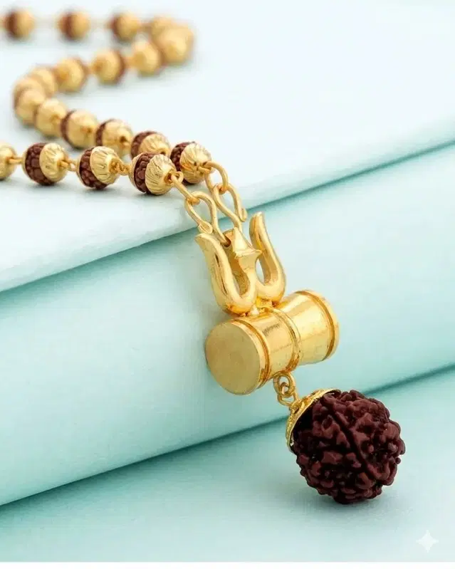 Metal Mens Jewellery, Golden (Free Size)