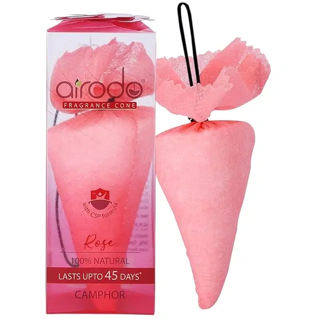 Airodo Car Air Freshener Cone - Rose Camphor 1 Pcs