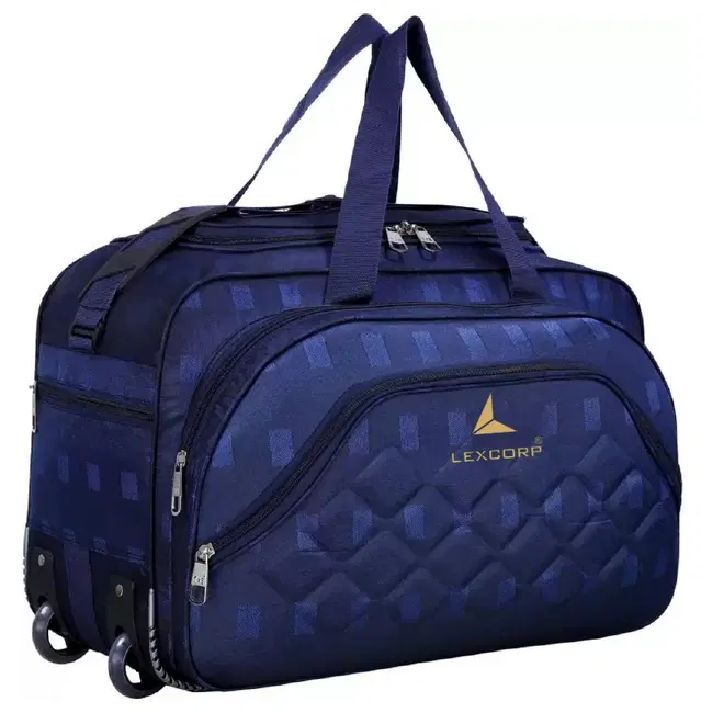 Polyester Duffel Bag, Blue, 60 L
