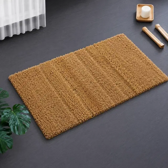 SimpleHome Luxury Solid Doormat 38x58cm Taupe