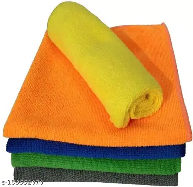 Microfiber Bath Towel, Multicolor, 40x40 cm, Pack of 5