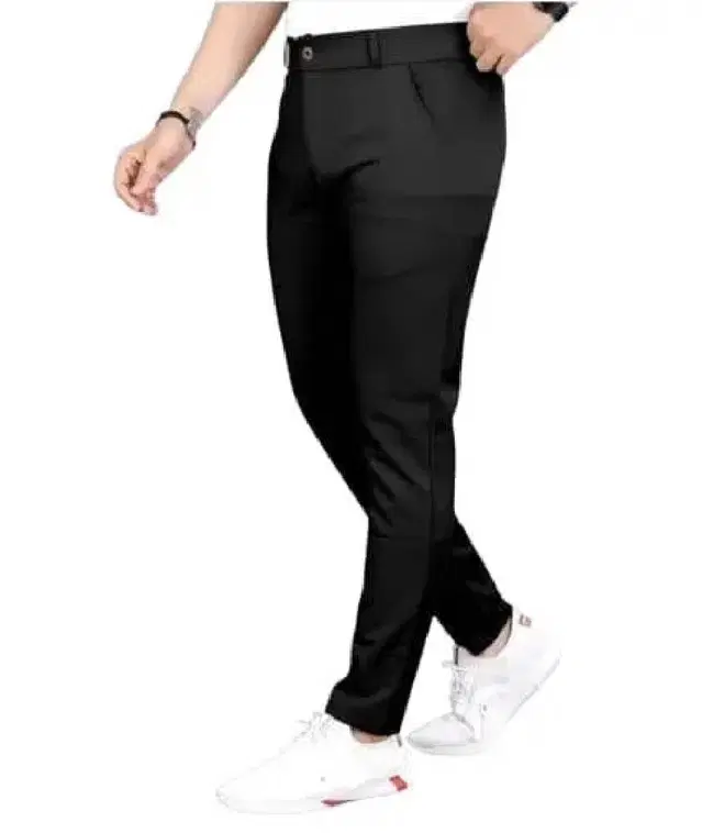 Lycra Blend Trouser for Men (Black, 30)