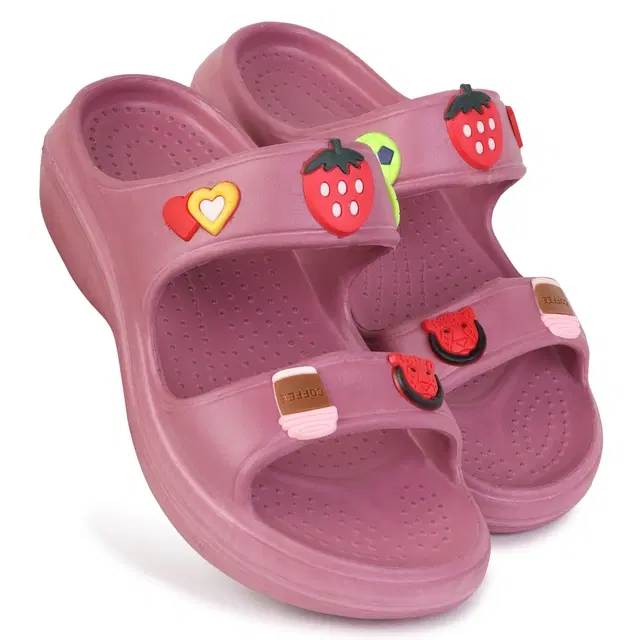 Sliders for Women (Pink, 5)