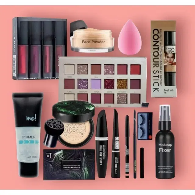 Face Makeup Combo for Women, Multicolor, Set of 1