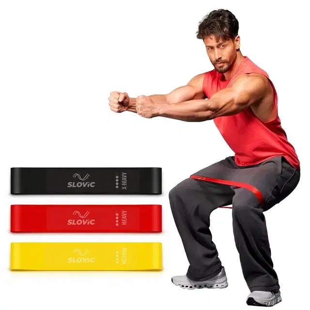 Slovic Mini Loop Resistance Bands, Set Of 3