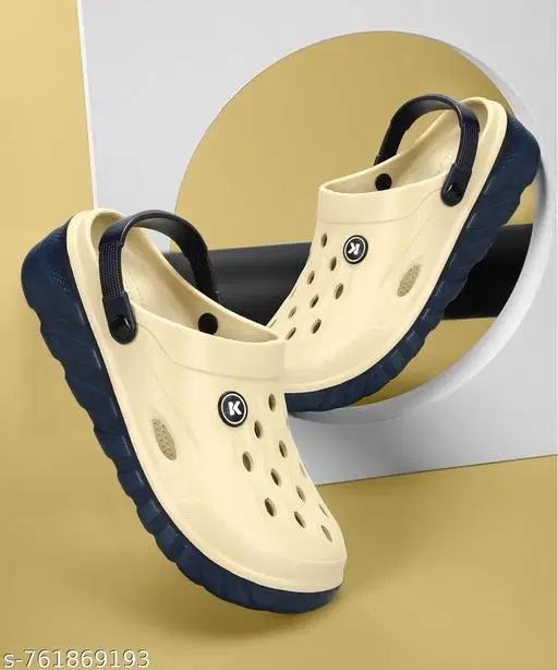 Paragon EVA Clogs for Men (Beige, 6)