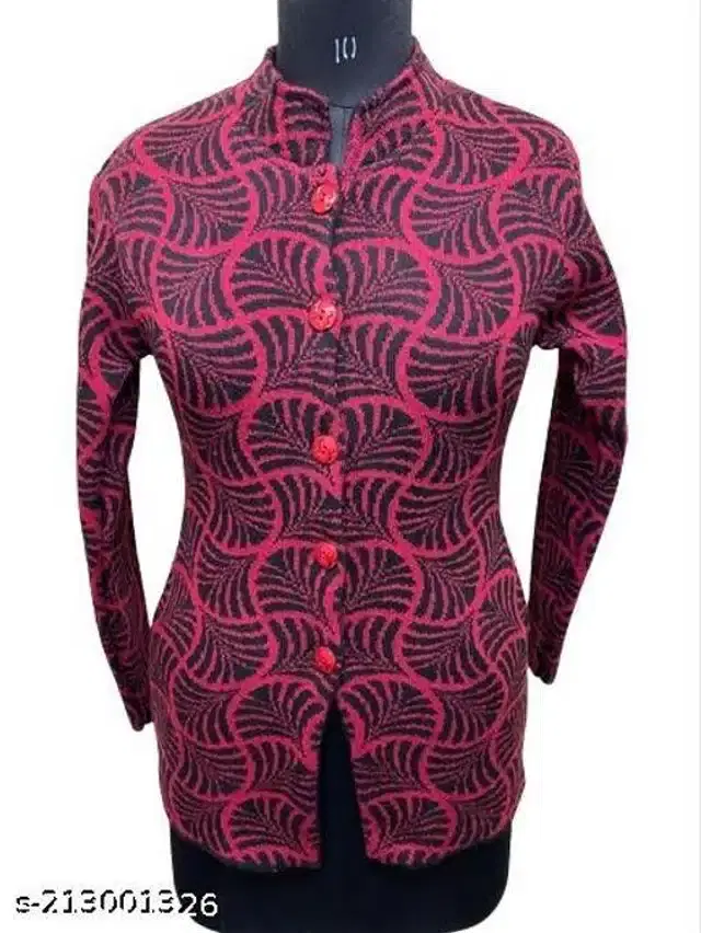 Woolen Sweater for Women (Pink, Free Size)