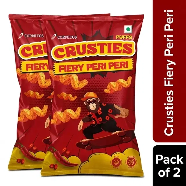 Cornitos Crusties Fiery Peri Peri 50 g - Pack of 2