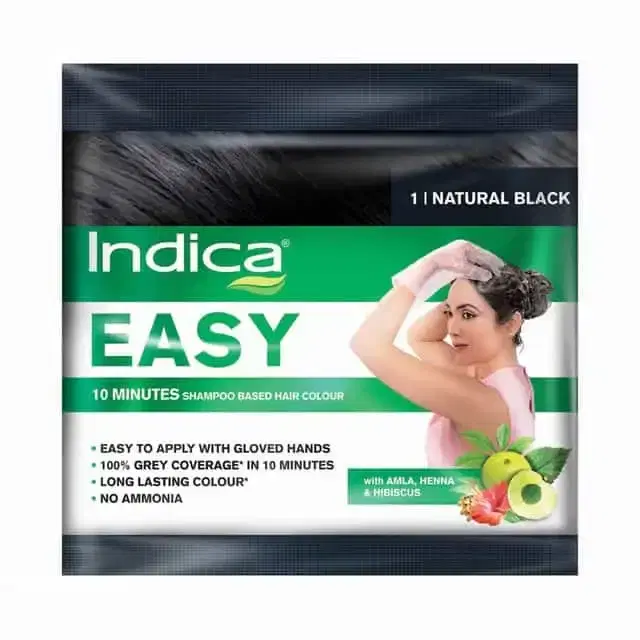 Indica Easy Hair Color Natural Black, 25 ml