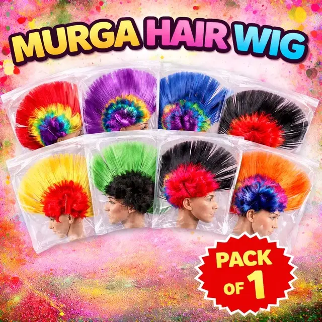 Murga Hair Wig (Pack of 1) Multicolor