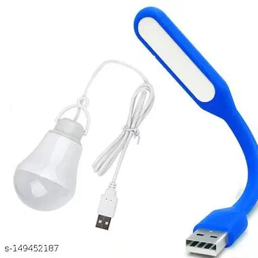 Plastic Usb Led Bulb Bright Light Reading Lamp For Camping Used With Laptop, Multicolor, Gi-07