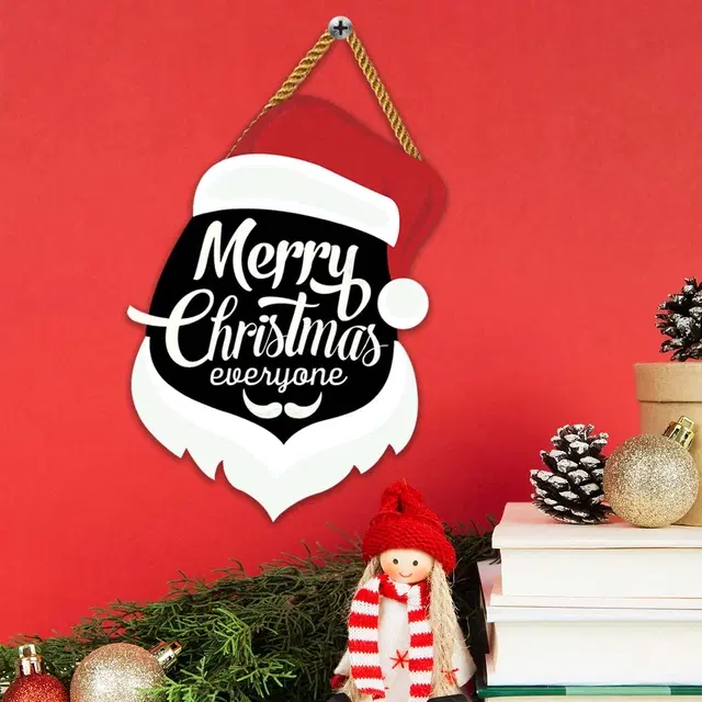 Wooden Wall Hanging for Christmas, Multicolor