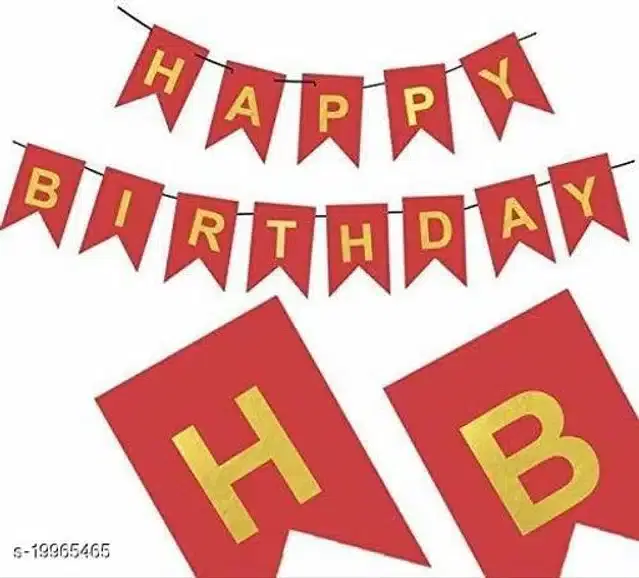 Happy Birthday Banner, Assorted, Pack of 1