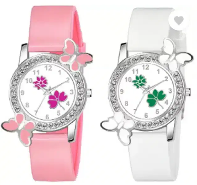 Analog Watch for Women, Pack of 2 (Multicolor)