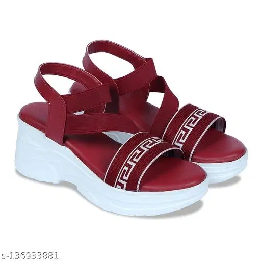 Heels for Women, Maroon (7)