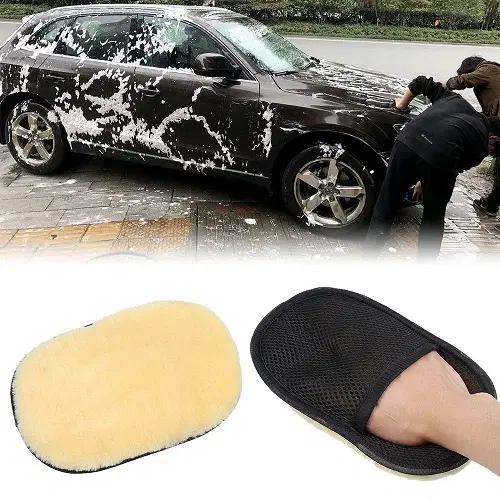 Fiber Cleaning Glove Scrubbers for Car, Multicolor