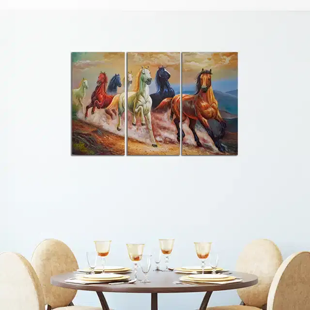 Wooden Wall Paintings, Set of 1, Multicolor, 24x16 Inches