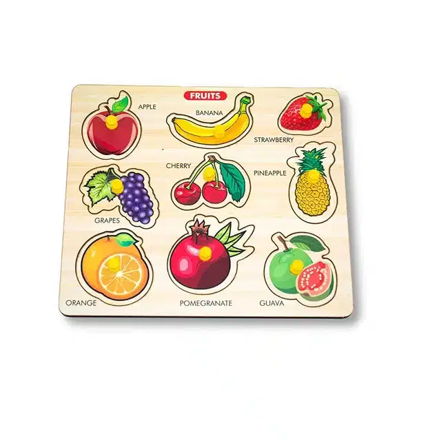 Fruit Puzzle Board Game for Kids, Multicolor
