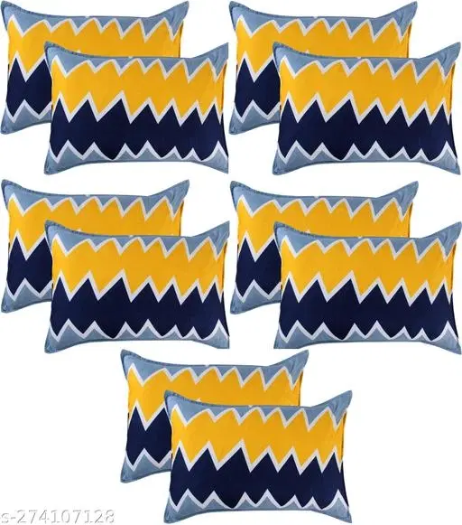 Polycotton Pillow Covers, Multicolor, 17x27 inches, Pack of 10