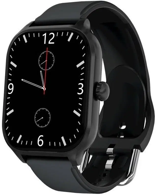 TecSox H8 Pro Max BT Calling, Fitness tracking Multiple Watch,Sleep Monitor,Heart & SpO2 Smartwatch, Black Strap, Free Size