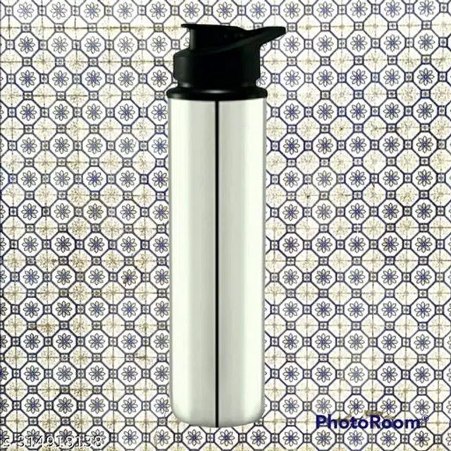 Stainless Steel Sports Water Bottle, Silver, 1000 ml