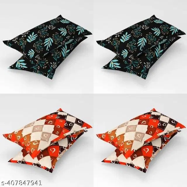 Cotton Pillow Covers, Multicolor, 17x27 inches, Pack of 8