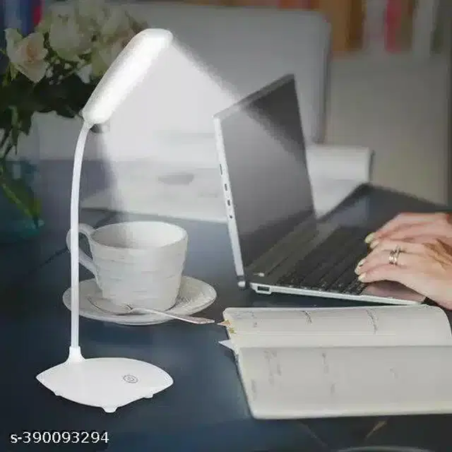 Plastic Table Lamp, White