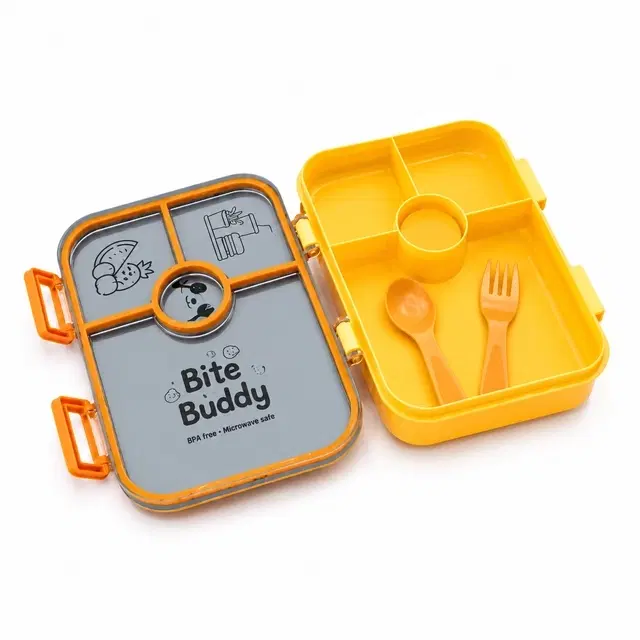 Bite Buddy Airtight Leak-Proof Lunch Box for Office, School, Picnic- Assorted